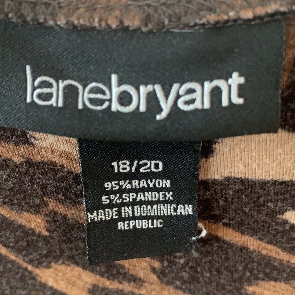 Lane Bryant Strapless Leopard Print Dress Size 18/20 - Picture 2 of 3